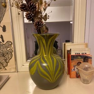 Mid-century modern MURANO hand blown glass vase
